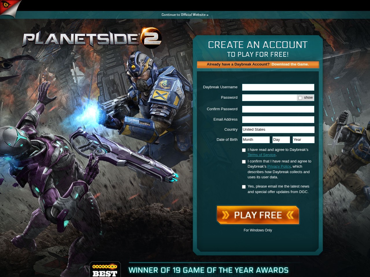 《行星边际2》PlanetSide2游戏美国官网